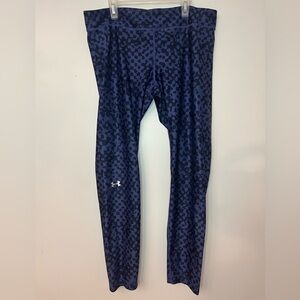Under Armour HeatGear Blue Camo Compression Leggings XL